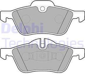 Delphi LP1657 - Brake Pad Set, disc brake autospares.lv