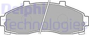 Delphi LP1664 - Brake Pad Set, disc brake autospares.lv