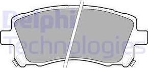 Delphi LP1663 - Brake Pad Set, disc brake autospares.lv