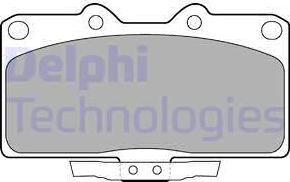 Delphi LP1662 - Brake Pad Set, disc brake autospares.lv