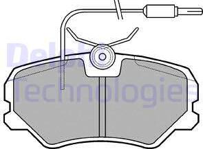 Delphi LP1606 - Brake Pad Set, disc brake autospares.lv