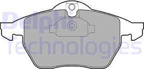 Delphi LP1600 - Brake Pad Set, disc brake autospares.lv