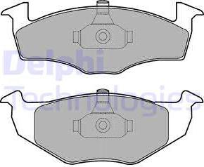 Delphi LP1601 - Brake Pad Set, disc brake autospares.lv