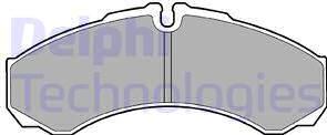 Delphi LP1616 - Brake Pad Set, disc brake autospares.lv
