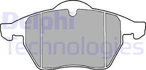 Delphi LP1613 - Brake Pad Set, disc brake autospares.lv