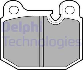 Delphi LP161 - Brake Pad Set, disc brake autospares.lv