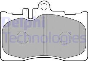 Delphi LP1689 - Brake Pad Set, disc brake autospares.lv