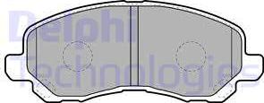 Delphi LP1684 - Brake Pad Set, disc brake autospares.lv