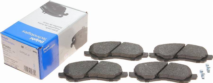 Delphi LP1684 - Brake Pad Set, disc brake autospares.lv