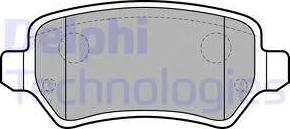 Delphi LP1681 - Brake Pad Set, disc brake autospares.lv