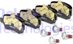 Delphi LP1681 - Brake Pad Set, disc brake autospares.lv