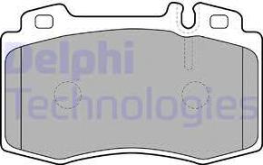 Delphi LP1688 - Brake Pad Set, disc brake autospares.lv