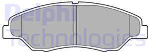 Delphi LP1634 - Brake Pad Set, disc brake autospares.lv
