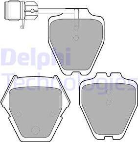Delphi LP1633 - Brake Pad Set, disc brake autospares.lv