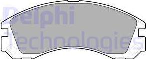 Delphi LP1628 - Brake Pad Set, disc brake autospares.lv