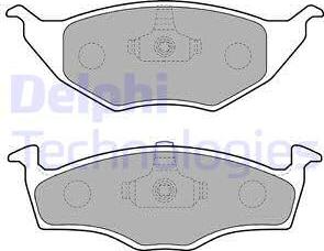 Delphi LP1675 - Brake Pad Set, disc brake autospares.lv