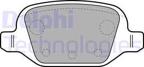 Delphi LP1678 - Brake Pad Set, disc brake autospares.lv