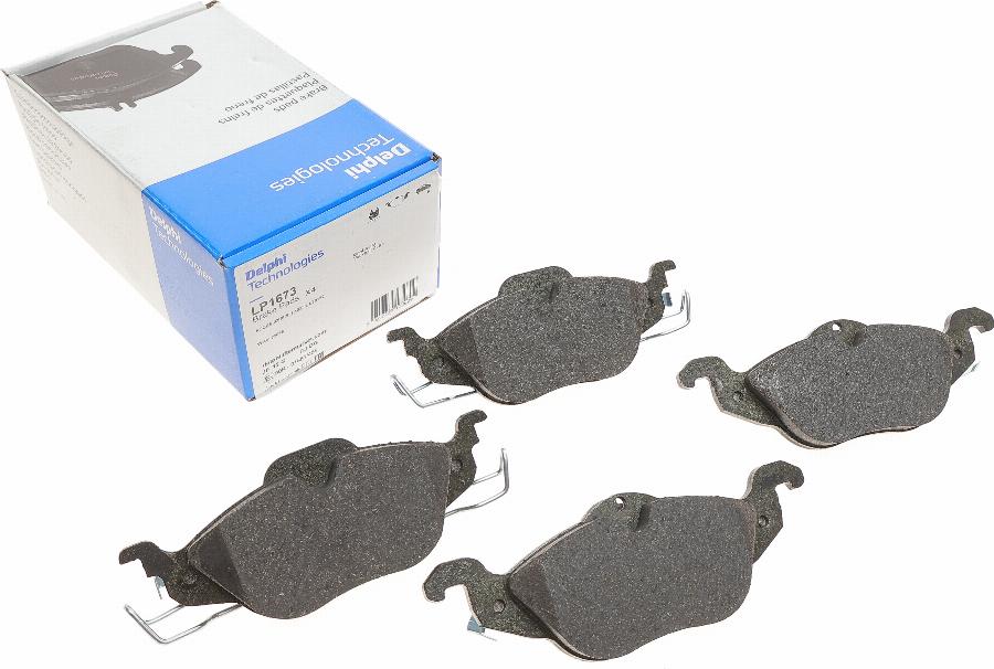 Delphi LP1673 - Brake Pad Set, disc brake autospares.lv