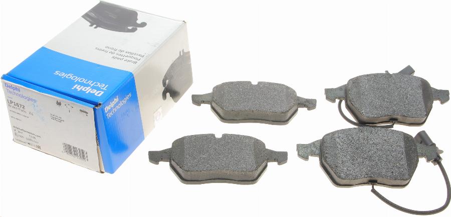 Delphi LP1672 - Brake Pad Set, disc brake autospares.lv