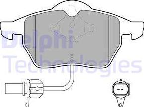 Delphi LP1672 - Brake Pad Set, disc brake autospares.lv
