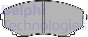 Delphi LP1095 - Brake Pad Set, disc brake autospares.lv
