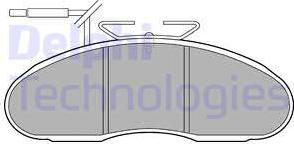 Delphi LP1096 - Brake Pad Set, disc brake autospares.lv