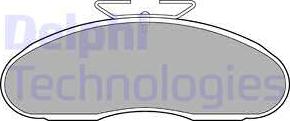 Delphi LP1098 - Brake Pad Set, disc brake autospares.lv