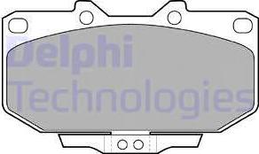 Delphi LP1056 - Brake Pad Set, disc brake autospares.lv