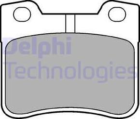 Delphi LP1051 - Brake Pad Set, disc brake autospares.lv