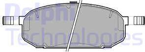 Delphi LP1066 - Brake Pad Set, disc brake autospares.lv