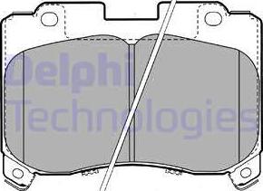 Delphi LP1061 - Brake Pad Set, disc brake autospares.lv