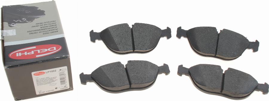 Delphi LP1002 - Brake Pad Set, disc brake autospares.lv