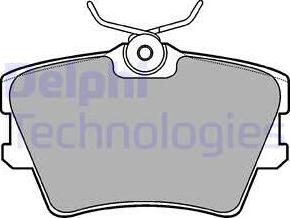 Delphi LP1019 - Brake Pad Set, disc brake autospares.lv