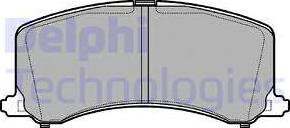 Delphi LP1014 - Brake Pad Set, disc brake autospares.lv