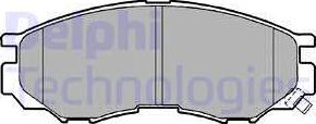 Delphi LP1010 - Brake Pad Set, disc brake autospares.lv