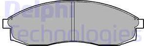 Delphi LP1013 - Brake Pad Set, disc brake autospares.lv