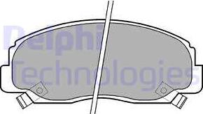 Delphi LP1080 - Brake Pad Set, disc brake autospares.lv