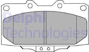 Delphi LP1020 - Brake Pad Set, disc brake autospares.lv