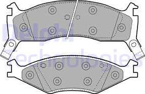 Delphi LP1021 - Brake Pad Set, disc brake autospares.lv