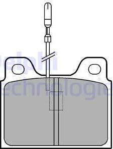 Delphi LP107 - Brake Pad Set, disc brake autospares.lv