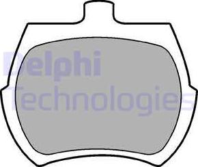 Delphi LP10 - Brake Pad Set, disc brake autospares.lv