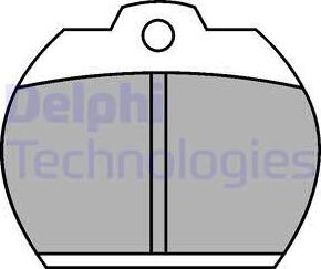 Delphi LP119 - Brake Pad Set, disc brake autospares.lv