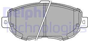 Delphi LP1140 - Brake Pad Set, disc brake autospares.lv
