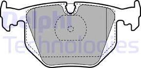 Delphi LP1143 - Brake Pad Set, disc brake autospares.lv