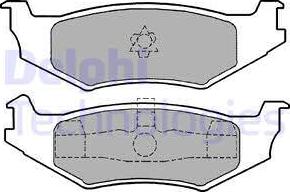 Delphi LP1159 - Brake Pad Set, disc brake autospares.lv