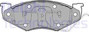 Delphi LP1157 - Brake Pad Set, disc brake autospares.lv