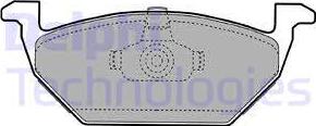 Delphi LP1104 - Brake Pad Set, disc brake autospares.lv