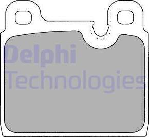 Delphi LP1108 - Brake Pad Set, disc brake autospares.lv