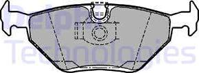 Delphi LP1107 - Brake Pad Set, disc brake autospares.lv