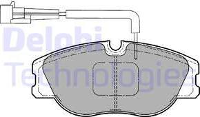 Delphi LP1186 - Brake Pad Set, disc brake autospares.lv